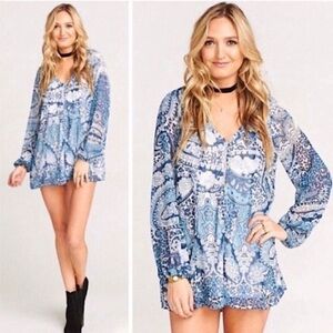 🆕 Show Me Your Mumu Paisley Romper. NWOT